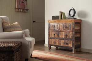 Transitional Reclaimed Wood Accent Cabinet