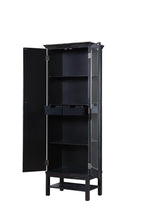 Load image into Gallery viewer, Transitional Rich Brown and Black Accent Cabinet