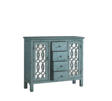 Load image into Gallery viewer, French Country Antique Blue Accent Cabinet