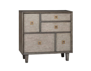 Rustic Weathered Grey Accent Cabinet