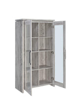 Load image into Gallery viewer, Rustic Grey Curio Cabinet