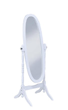 Load image into Gallery viewer, Transitional White Cheval Mirror