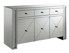 Load image into Gallery viewer, Contemporary Silver and Black Cabinet