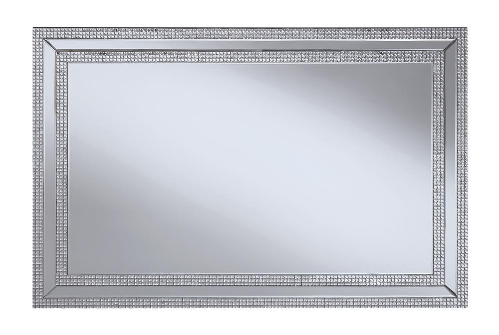 Contemporary Silver Wall Mirror