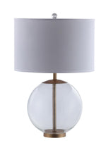 Load image into Gallery viewer, White and Clear Table Lamp