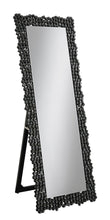 Load image into Gallery viewer, Silver and Smoke Grey Standing Cheval Mirror