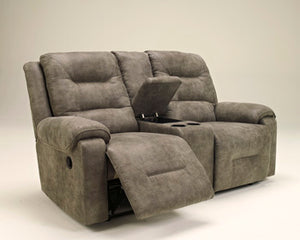 Rotation Reclining Loveseat with Console