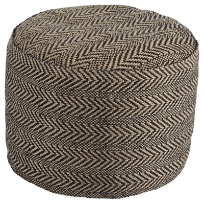 Chevron Pouf