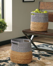 Load image into Gallery viewer, Parrish Parrish NaturalBlue Basket Set of 2