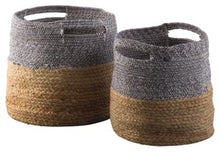 Load image into Gallery viewer, Parrish Parrish NaturalBlue Basket Set of 2