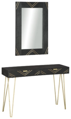 Coramont Console Table with Mirror