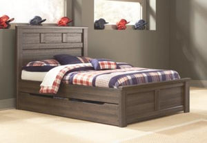 Juararo Full Panel Bed with Trundle or 1 Large Storage Drawer