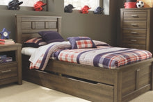 Load image into Gallery viewer, Juararo Twin Panel Bed with Trundle or 1 Large Storage Drawer