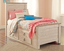 Load image into Gallery viewer, Willowton Twin Panel Bed with 2 Storage Drawers