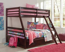 Load image into Gallery viewer, Halanton Twin over Full Bunk Bed with 1 Large Storage Drawer