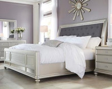 Load image into Gallery viewer, Coralayne King Upholstered Sleigh Bed