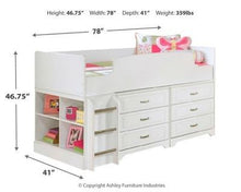 Load image into Gallery viewer, Lulu Twin Bunk Bed with Mattress and Pillow