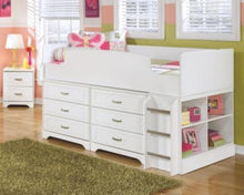 Load image into Gallery viewer, Lulu Twin Bunk Bed with 2 Nightstands