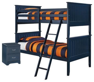 Leo Bunk Bed and Nightstand