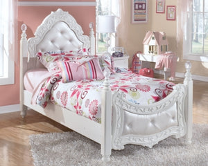 Exquisite Twin Poster Bed