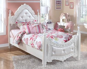 Exquisite Twin Poster Bed