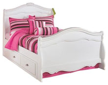 Load image into Gallery viewer, Exquisite Twin Sleigh Bed with 4 Storage Drawers