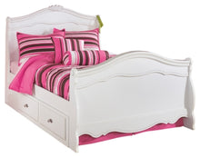 Load image into Gallery viewer, Exquisite Full Sleigh Bed with 4 Storage Drawers