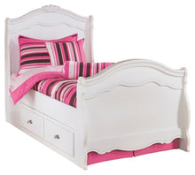 Load image into Gallery viewer, Exquisite Twin Sleigh Bed with 2 Storage Drawers