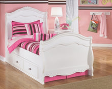 Load image into Gallery viewer, Exquisite Twin Sleigh Bed with 2 Storage Drawers