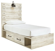 Load image into Gallery viewer, Cambeck Twin Panel Bed with 2 Storage Drawers