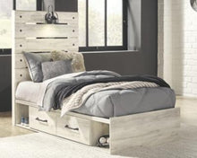 Load image into Gallery viewer, Cambeck Twin Panel Bed with 4 Storage Drawers