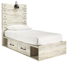 Load image into Gallery viewer, Cambeck Twin Panel Bed with 4 Storage Drawers