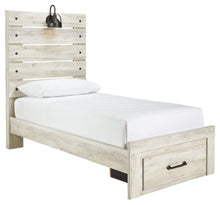 Load image into Gallery viewer, Cambeck Twin Panel Bed with 1 Storage Drawer