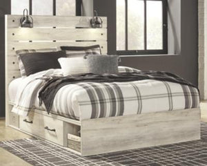 Cambeck Queen Panel Bed with 2 Storage Drawers