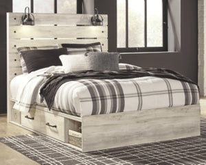 Cambeck Queen Panel Bed with 4 Storage Drawers