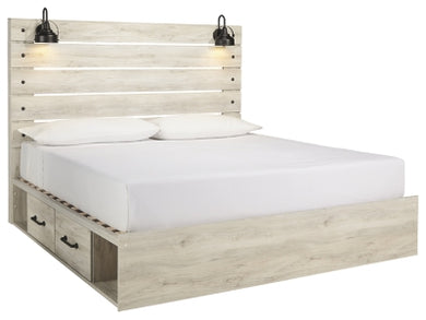 Cambeck King Panel Bed with 2 Storage Drawers