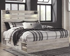 Cambeck King Panel Bed with 4 Storage Drawers