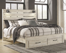 Load image into Gallery viewer, Cambeck King Panel Bed with 2 Storage Drawers