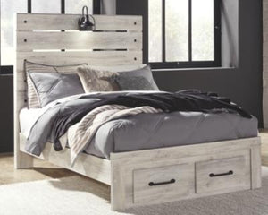 Cambeck Full Panel Bed with 2 Storage Drawers