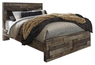 Derekson Queen Panel Bed with 2 Storage Drawers