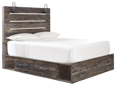 Drystan Queen Panel Bed with 4 Storage Drawers