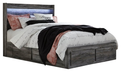 Baystorm Queen Panel Bed with 4 Storage Drawers