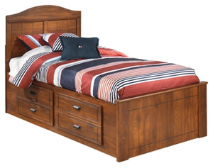 Barchan Twin Panel Bed with 2 Storage Drawers