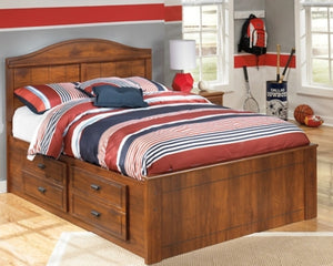 Barchan Full Panel Bed with 2 Storage Drawers