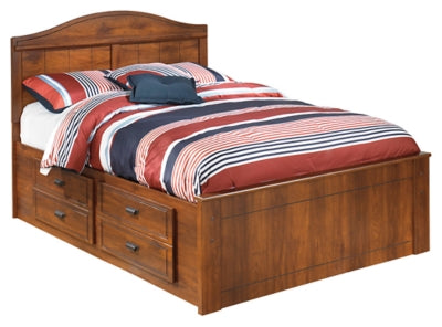 Barchan Full Panel Bed with 2 Storage Drawers