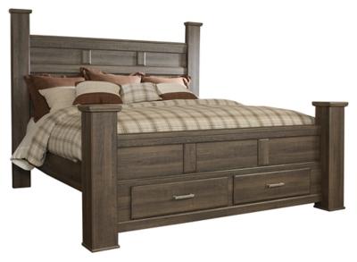 Juararo King Poster Bed with 2 Storage Drawers