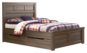 Juararo Full Panel Bed with Trundle or 1 Large Storage Drawer