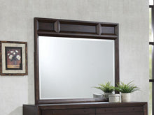 Load image into Gallery viewer, Bingham Retro-Modern Brown Oak Mirror