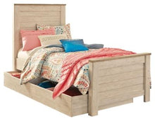 Load image into Gallery viewer, Willowton Twin Panel Bed with 1 Large Storage Drawer