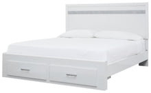 Load image into Gallery viewer, Jallory King Panel Bed with 2 Storage Drawers